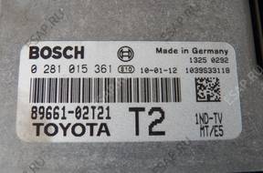 БЛОК УПРАВЛЕНИЯ   TOYOTA AURIS 1.4D4D 89661-02T21