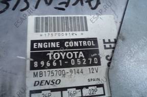 БЛОК УПРАВЛЕНИЯ TOYOTA AVENSIS 2.0 89661 05270
