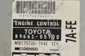 БЛОК УПРАВЛЕНИЯ   TOYOTA AVENSIS 89661-05100 7AFE