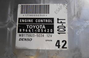 БЛОК УПРАВЛЕНИЯ TOYOTA AVENSIS T 22 D4D 89661-05420