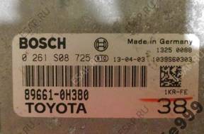 БЛОК УПРАВЛЕНИЯ TOYOTA CITROEN 0261S08725  89661-0H380