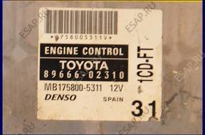 БЛОК УПРАВЛЕНИЯ TOYOTA COROLLA 2.0 D4D 89666-02310 1CD-FT