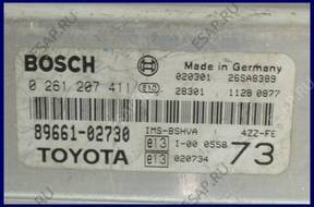 БЛОК УПРАВЛЕНИЯ TOYOTA COROLLA E12 0261207411 89661-02730