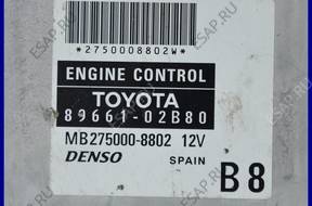 БЛОК УПРАВЛЕНИЯ TOYOTA COROLLA E12 1.6 VVTI 89661-02B80