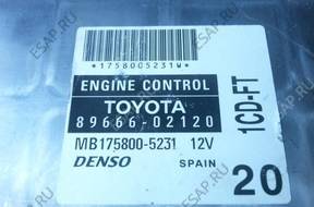 БЛОК УПРАВЛЕНИЯ TOYOTA COROLLA E12 2.0 D4D 89666-02120