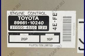 БЛОК УПРАВЛЕНИЯ TOYOTA STARLET 1.3 VVTI 89661-10240
