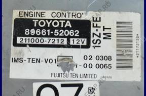 БЛОК УПРАВЛЕНИЯ   TOYOTA YARIS 1.0 89661-52062