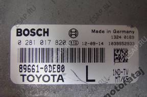 БЛОК УПРАВЛЕНИЯ TOYOTA YARIS 2012 0281017820 896610DE80