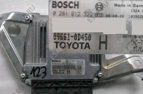 БЛОК УПРАВЛЕНИЯ TOYOTA YARIS 896610d450 0281012322 _123