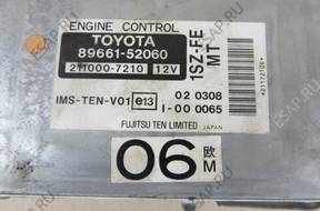 БЛОК УПРАВЛЕНИЯ TOYOTA YARIS I 1.0 1SZ-FE MT 89661-52060