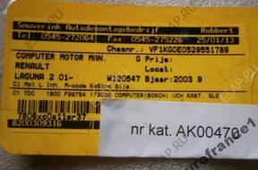 БЛОК УПРАВЛЕНИЯ UCH Renault Laguna 2 1,9 0281011324