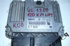 БЛОК УПРАВЛЕНИЯ VECTRA C 1.9 CDTI ET 0281013408 Z KODEM