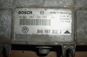 БЛОК УПРАВЛЕНИЯ VOLKSWAGEN 0261203192/193 8A0907311J