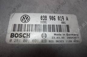 БЛОК УПРАВЛЕНИЯ VOLKSWAGEN 038906019A 0281001691 sklep