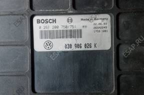 БЛОК УПРАВЛЕНИЯ VOLKSWAGEN 1.4 ABD 0261200750 030906026K