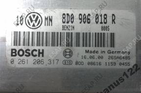 БЛОК УПРАВЛЕНИЯ VOLKSWAGEN 1.8 APT 0261206317 8D0906018 год,