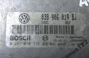 БЛОК УПРАВЛЕНИЯ VOLKSWAGEN 1.9 AJM 0281010176 038906019BJ