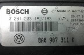 БЛОК УПРАВЛЕНИЯ VOLKSWAGEN AAM 0261203182/183 8A0907311K