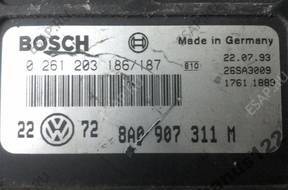 БЛОК УПРАВЛЕНИЯ VOLKSWAGEN AAM 0261203186/187 8A0907311M