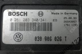 БЛОК УПРАВЛЕНИЯ VOLKSWAGEN AAV 0261203340/341 030906026T