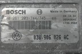 БЛОК УПРАВЛЕНИЯ VOLKSWAGEN AEV 0261203744/745 030906026AC