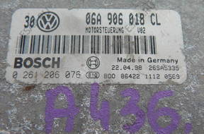 БЛОК УПРАВЛЕНИЯ VOLKSWAGEN ECU 0261206076 06A906018CL