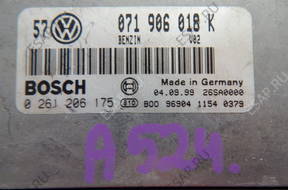 БЛОК УПРАВЛЕНИЯ VOLKSWAGEN ECU 0261206175 071906018K