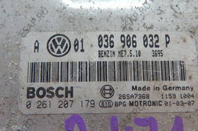 БЛОК УПРАВЛЕНИЯ VOLKSWAGEN  ECU 0261207179 036906032P