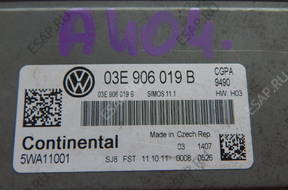 БЛОК УПРАВЛЕНИЯ VOLKSWAGEN ECU 03E906019B 5WPA11001