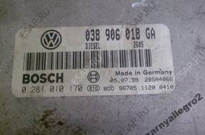 БЛОК УПРАВЛЕНИЯ volkswagen passat B5  0 281 010 170