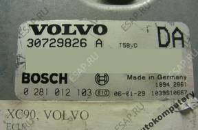 БЛОК УПРАВЛЕНИЯ VOLVO S60 V70 2.4D 30729826a 0281012103