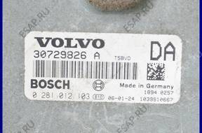 БЛОК УПРАВЛЕНИЯ VOLVO V70 2.4 D5 20V 30729826A 0281012103
