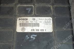 БЛОК УПРАВЛЕНИЯ VW 0261200750 / 751 030906026K- Rumia