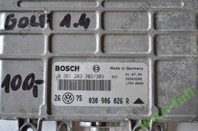 БЛОК УПРАВЛЕНИЯ VW 0261203302/303 030906026 год,