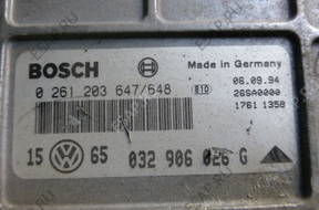 БЛОК УПРАВЛЕНИЯ   VW 0261203647/648 032906026G FV