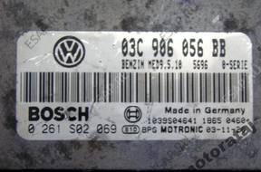 БЛОК УПРАВЛЕНИЯ VW 0261S02069 03C906056BB MED9.5.10