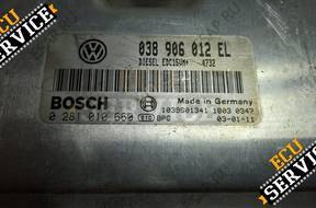 БЛОК УПРАВЛЕНИЯ VW 0281010660 038906012EL PLUG&PLAY
