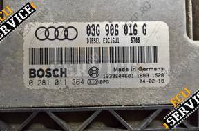 БЛОК УПРАВЛЕНИЯ  VW 0281011364 03G906016G