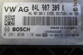 БЛОК УПРАВЛЕНИЯ   VW 0281030170 04L907309K