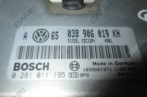 БЛОК УПРАВЛЕНИЯ VW  038906019KH ,0281011195 ,FV,