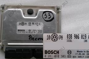 БЛОК УПРАВЛЕНИЯ VW 1,9 TDI 038906019AJ 0281010303  _33