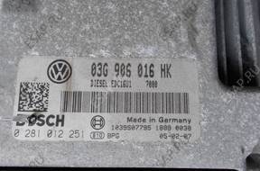 БЛОК УПРАВЛЕНИЯ VW 2.0 TDI 140KM   03G906016HK