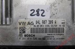 БЛОК УПРАВЛЕНИЯ VW AG 04L907309A BOSCH 0281018526 PK ПО