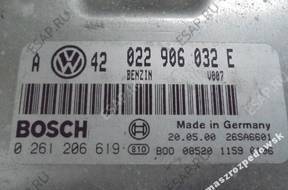 БЛОК УПРАВЛЕНИЯ   VW AUDI 022906032E 0261206619