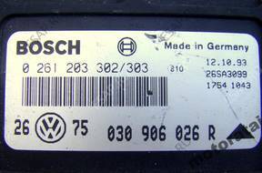БЛОК УПРАВЛЕНИЯ VW AUDI 0261203302/303 030906026 год,