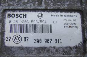 БЛОК УПРАВЛЕНИЯ  VW AUDI 0261203593/594 3A0907311