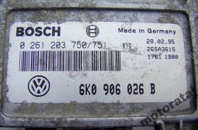 БЛОК УПРАВЛЕНИЯ VW AUDI 0261203750/751 6K0906026B