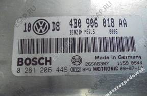 БЛОК УПРАВЛЕНИЯ   VW AUDI 0261206449 4B0906018AA