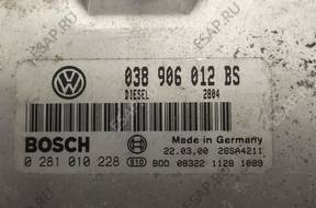 БЛОК УПРАВЛЕНИЯ vw audi   0281010228 038906012 BS