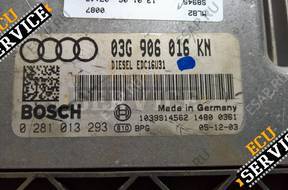 БЛОК УПРАВЛЕНИЯ  VW AUDI 0281013293 03G906016KN